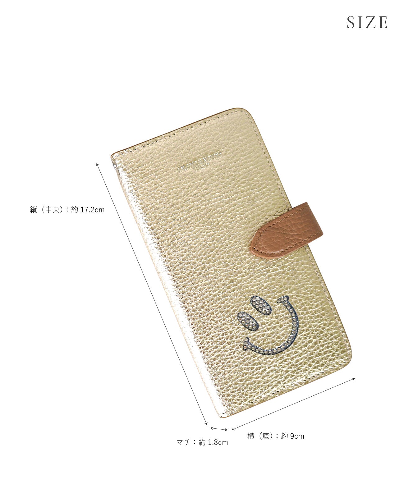 スマイル 多機種対応 手帳型スマホケース 1981