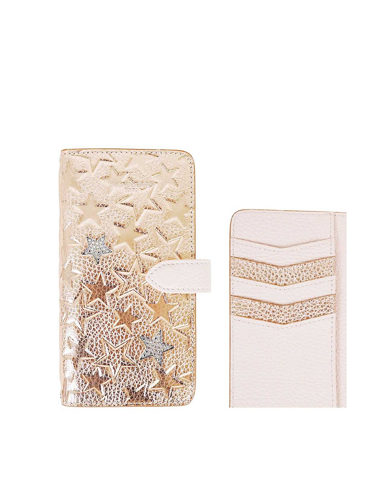 クリスタル付スター多機種対応 スマホケース 1987