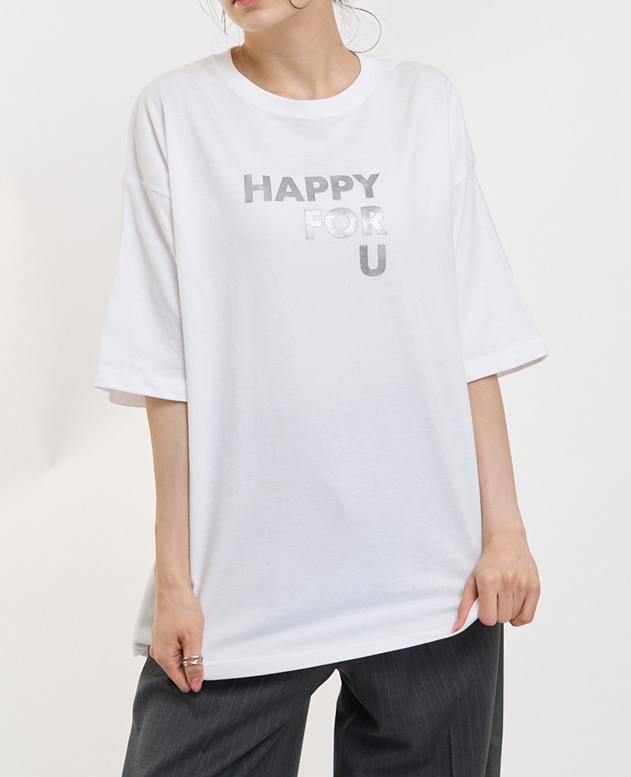 ビッグTシャツ レザーポケット 2058
