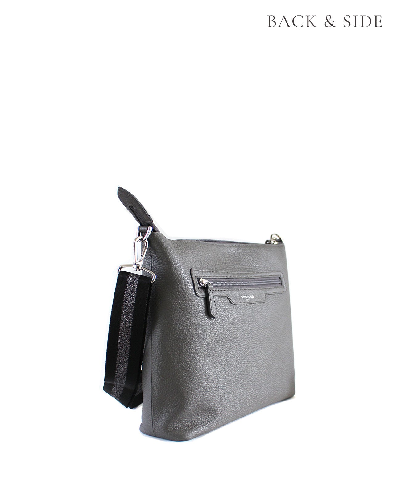 レザーハンドル付き ホリゾンタルポシェット Mサイズ レザーハンドル付き ホリゾンタルポシェット Mサイズ＜スマイルなしVer