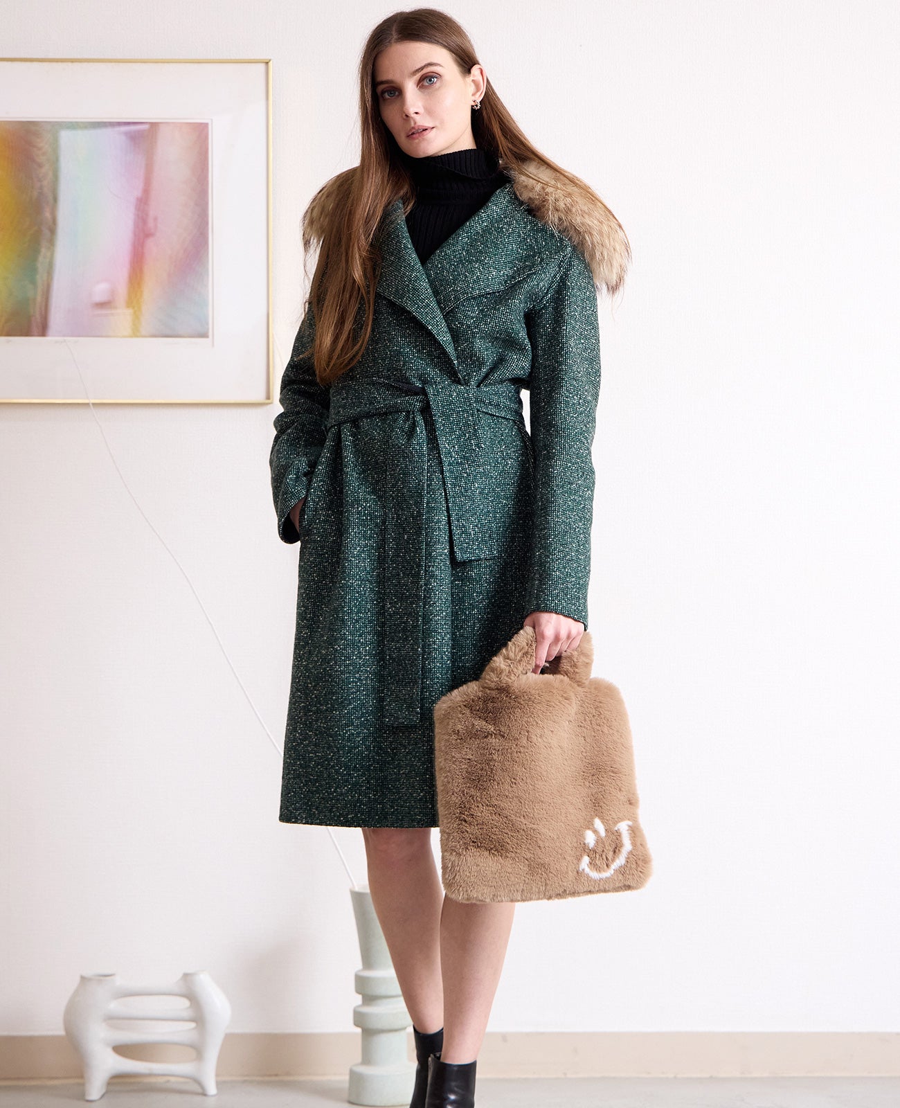 モデル着用カラー：モカ