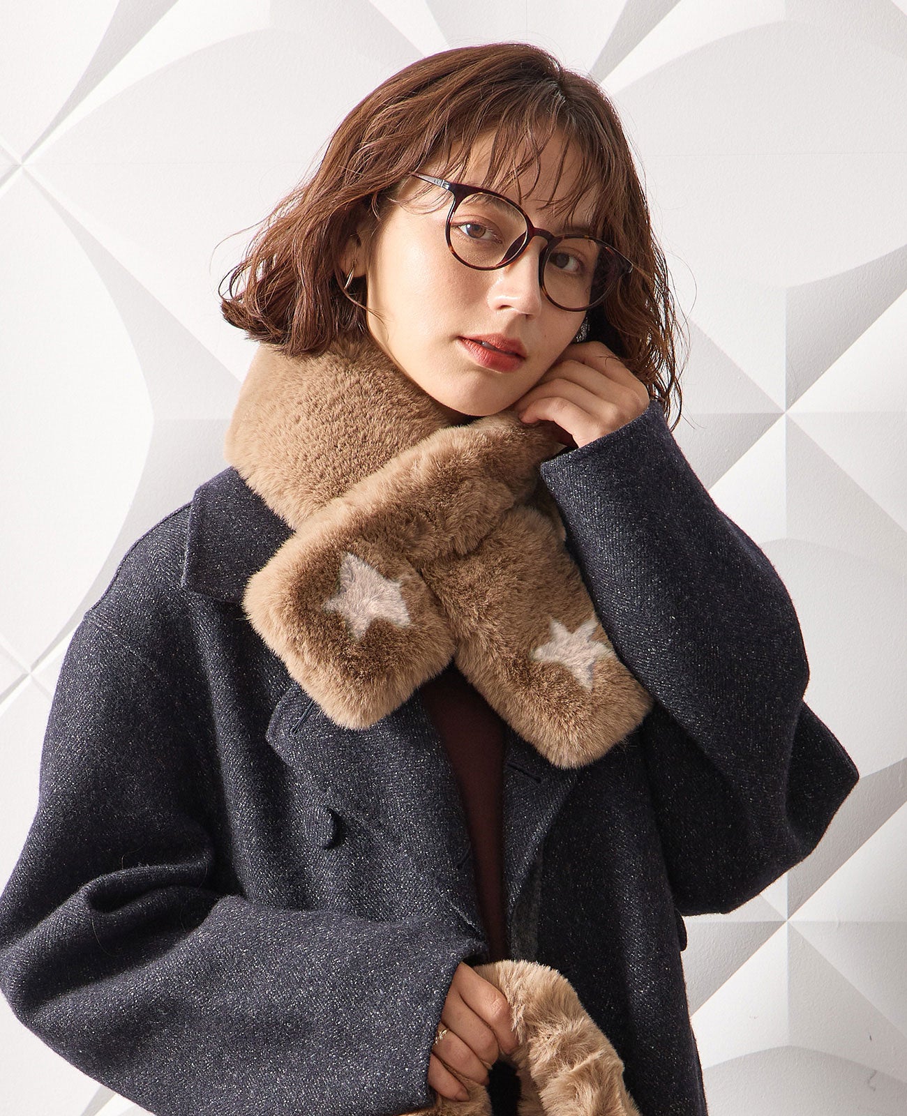 モデル着用カラー：モカ