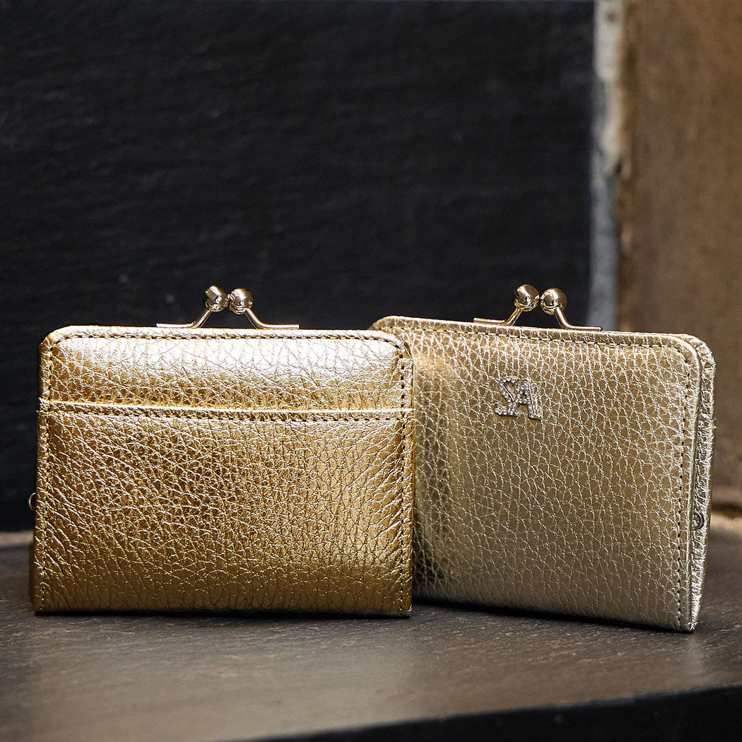 フランス 1940-50s 革 がま口 財布 コインケース 小銭入れ バッグ カバン 鞄 ブロカント アトリエ ヴィンテージ アンティーク フランス 1940-50s 革 がま口 財布 コインケース 小銭入れ バッグ