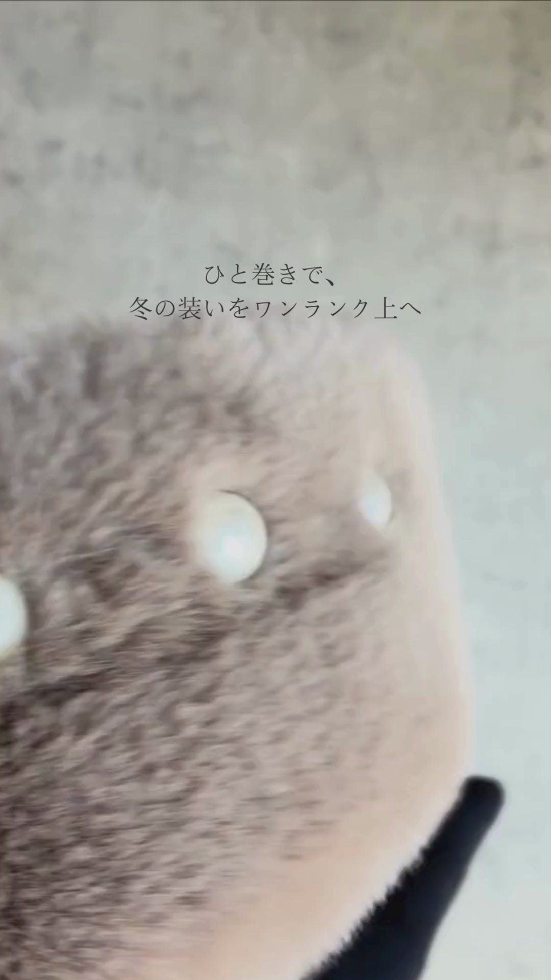 エコファー パール付 マフラー 1751