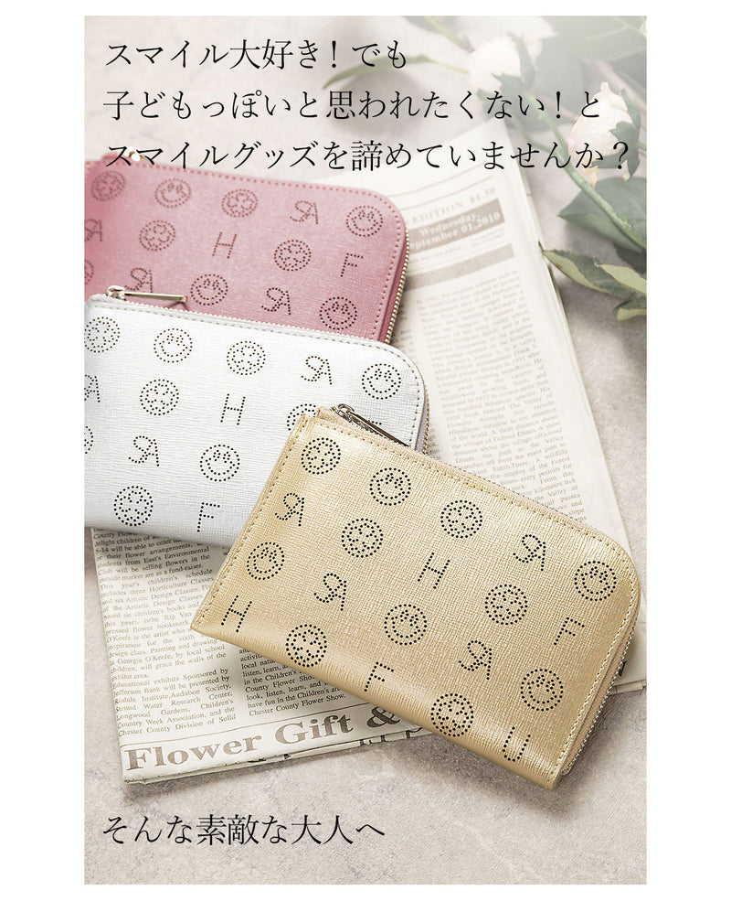 1551 スマイル モノグラム L字 ミニ財布