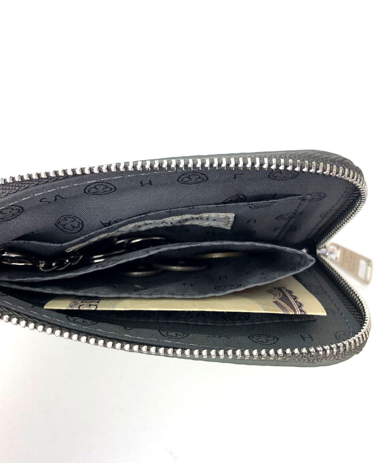 サロンドアルファード⭐︎ルクーチェ L字ファスナー マイクロマルチウォレット⭐︎ロゼ サロンドアルファード⭐︎ルクーチェ L字ファスナー マイクロ