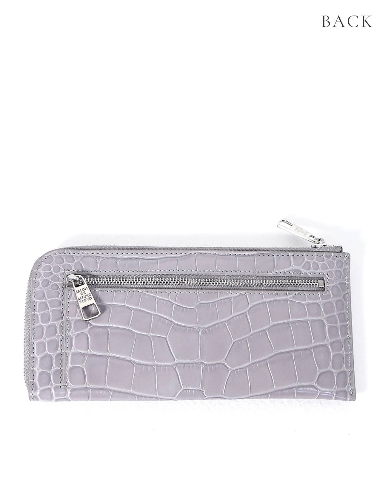 10%OFF [OUTLET]  キャリー L字長財布 イタリアンクロコ型押しレザーVer.1572-02