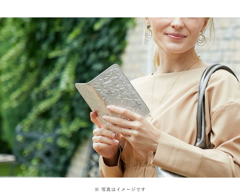＜＜ブラックフライデー価格＞＞1704-02 [OUTLET]  クリスタル付き スター 多機種対応スマホケース