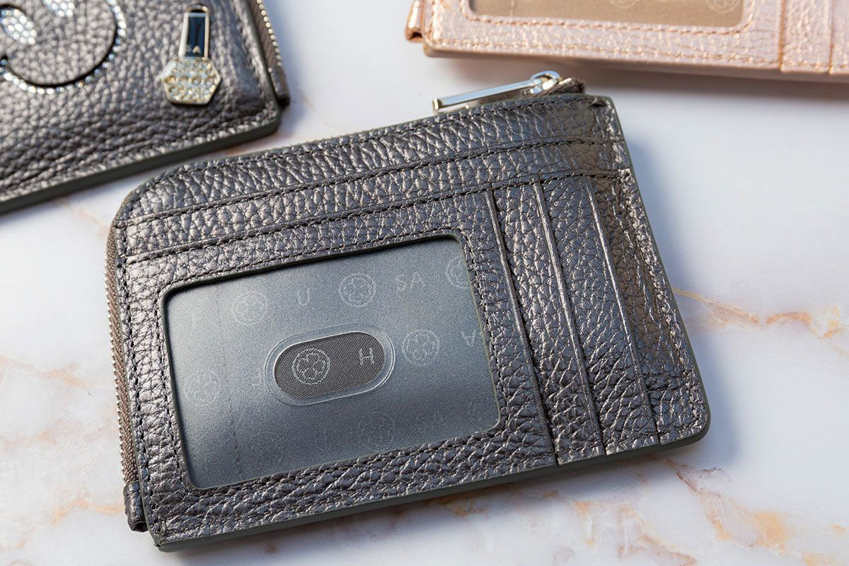 サロンドアルファード⭐︎ルクーチェ L字ファスナー マイクロマルチウォレット⭐︎ロゼ ルクーチェ L字ファスナー マイクロマルチウォレット 1561